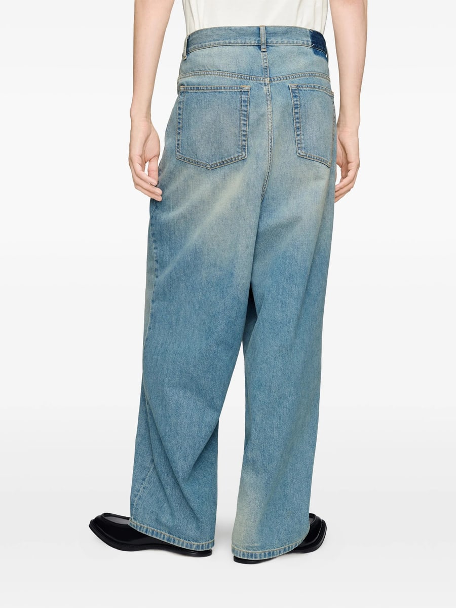Maison Margiela Maison Margiela Wrap-front Faded Jeans, view 2