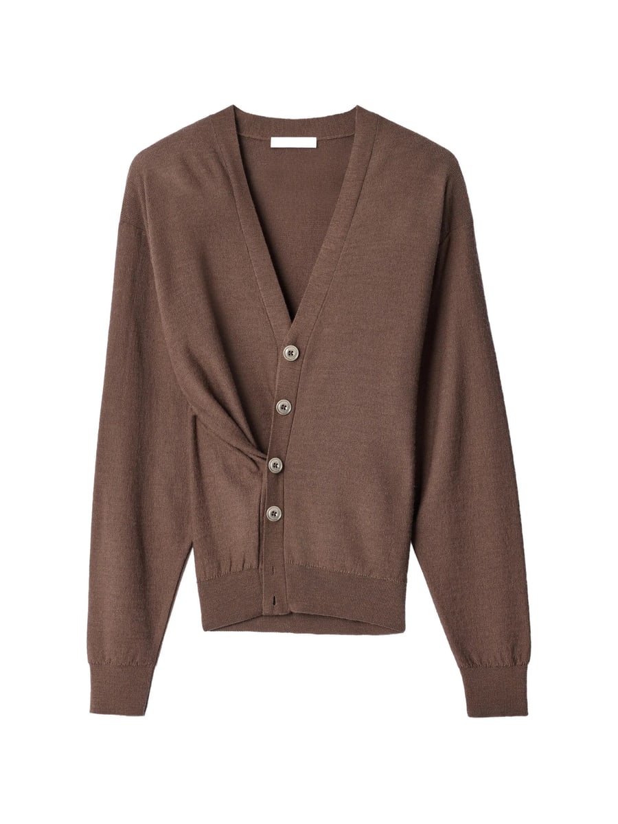 Lemaire Lemaire Relaxed Twisted Cardigan In Merino Blend