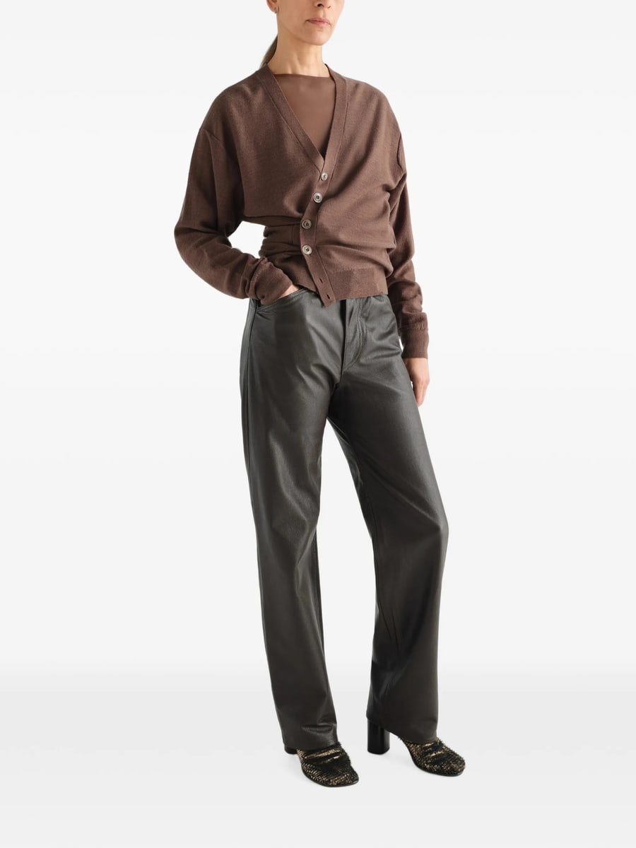 Lemaire Lemaire Relaxed Twisted Cardigan In Merino Blend, view 3