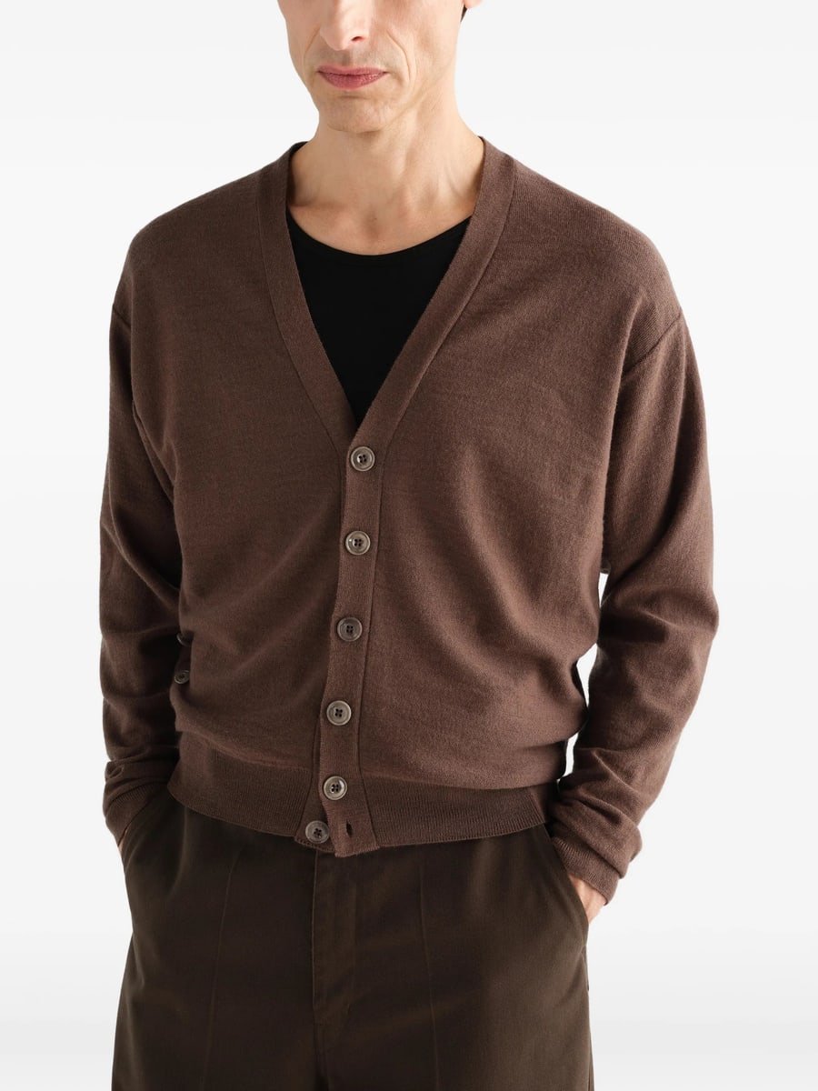 Lemaire Lemaire Relaxed Twisted Cardigan In Merino Blend, view 5