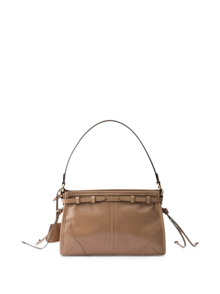 Prada Prada Bonnie Small Leather Handbag, view 4