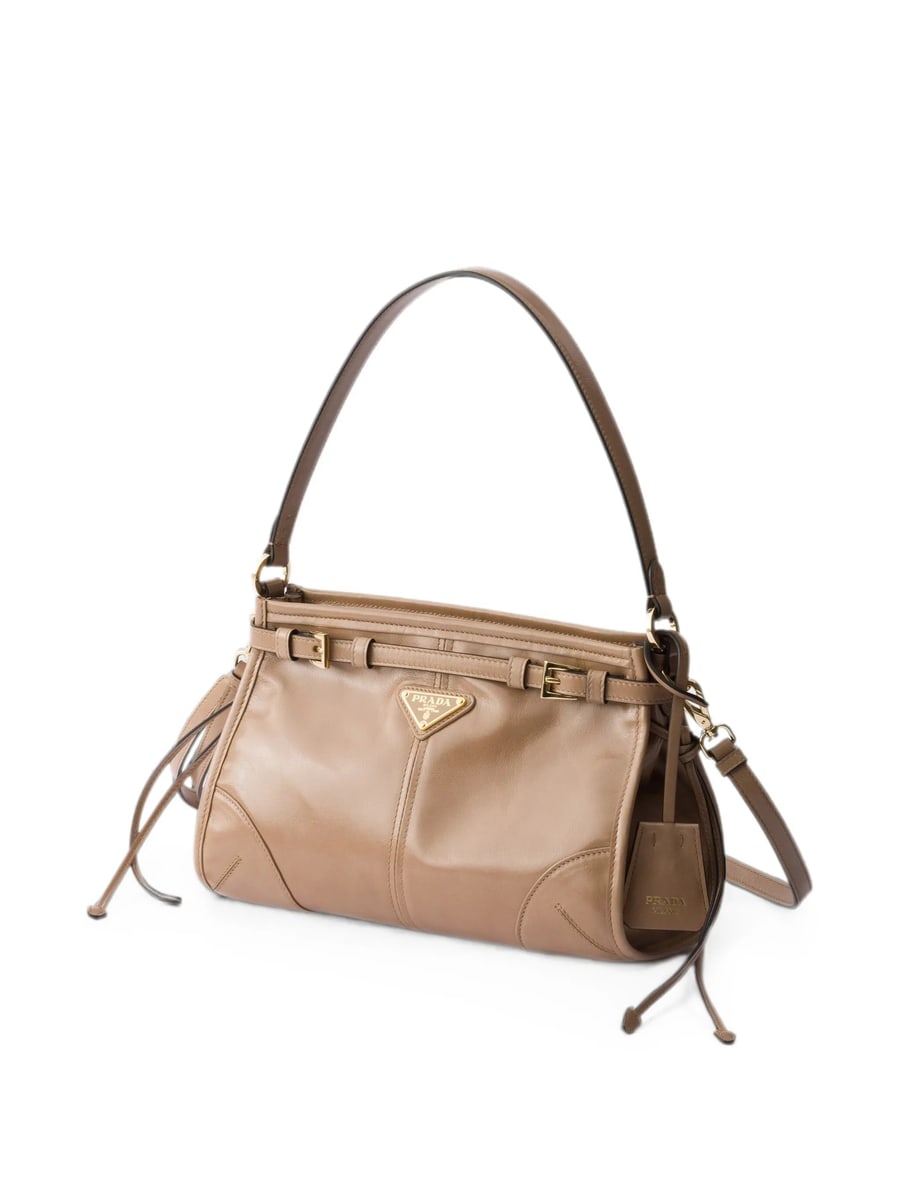 Prada Prada Bonnie Small Leather Handbag, view 6