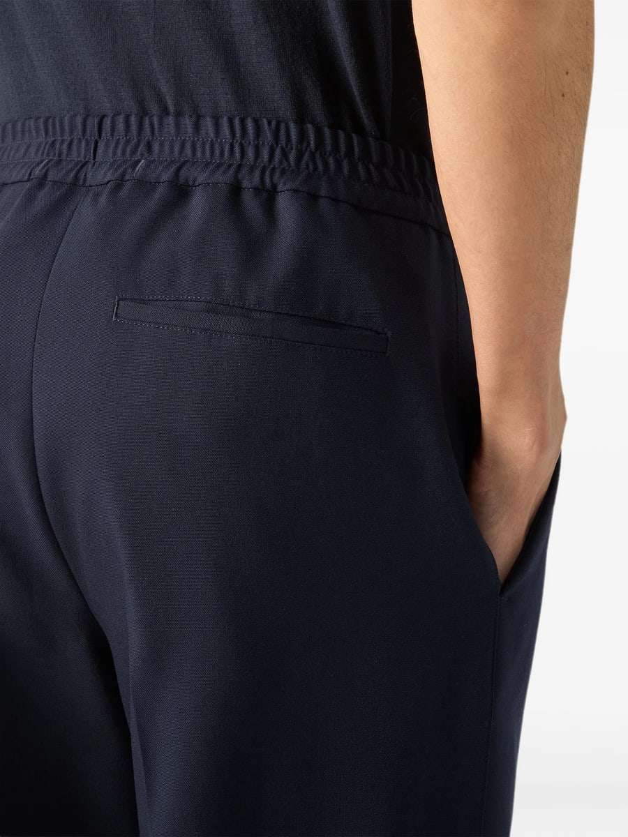 Zegna Zegna Navy Blue Wool Pants, view 3