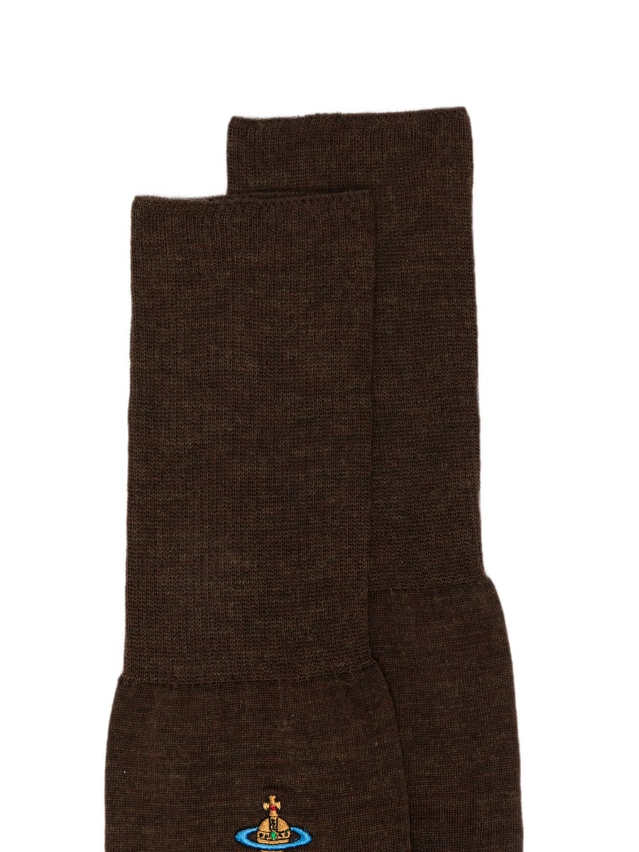 Vivienne Westwood Vivienne Westwood Orb-embroidered Socks, view 2