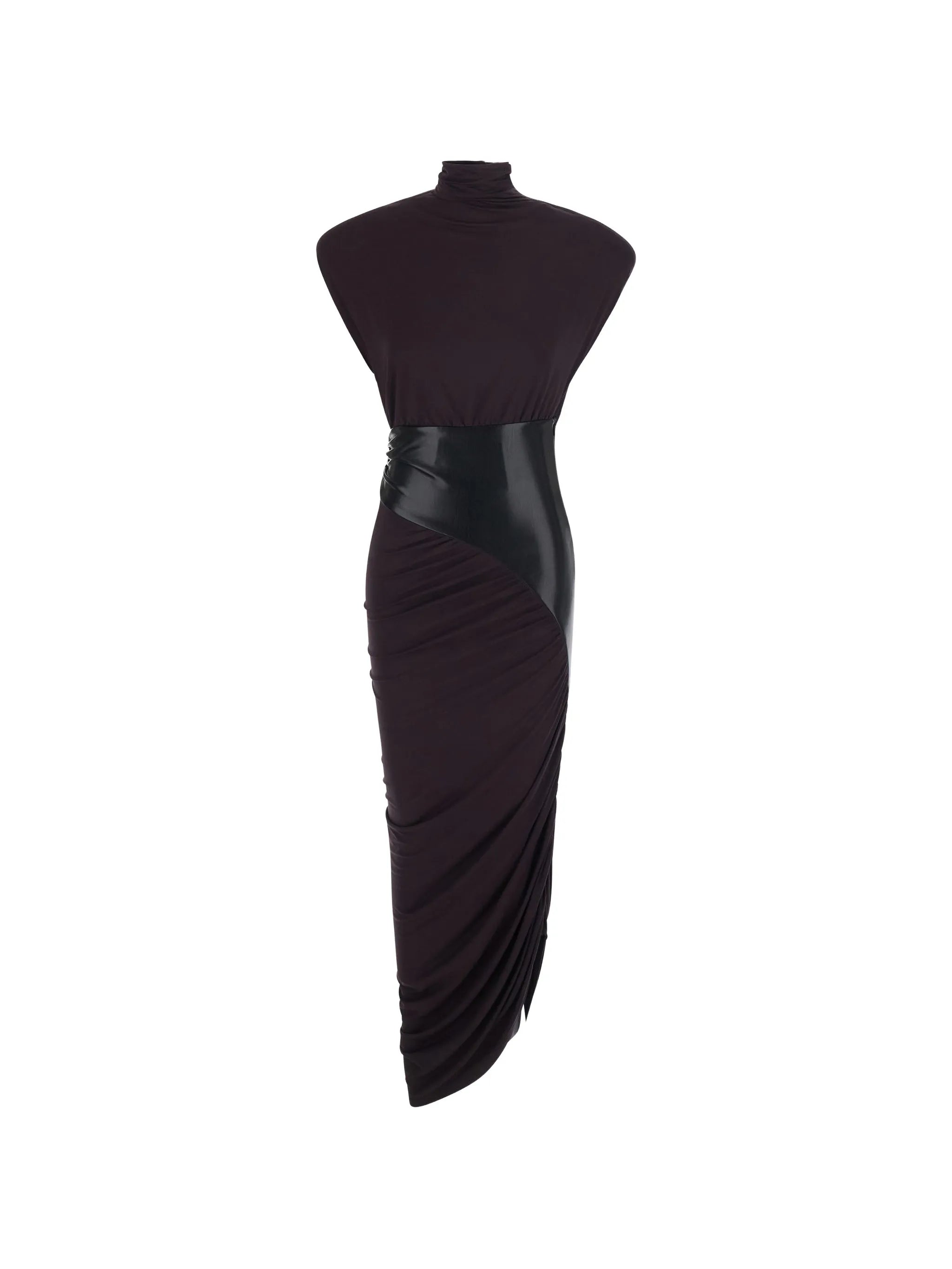 The Andamane The Andamane High-neck Ruched Maxi Dress
