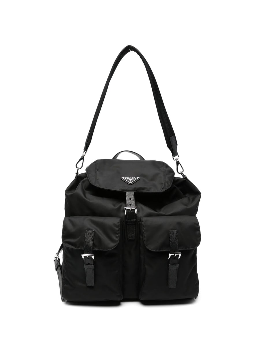 Prada Prada Re-Nylon Logo-plaque Backpack