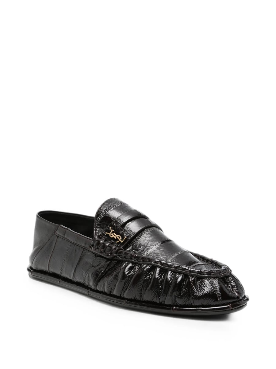 Saint Laurent Saint Laurent Le Loafers Foldable In Hagfish, view 2