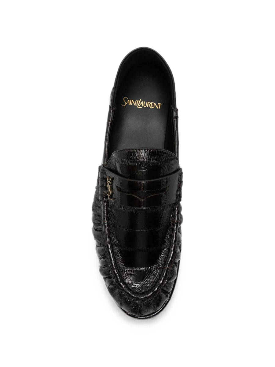 Saint Laurent Saint Laurent Le Loafers Foldable In Hagfish, view 3