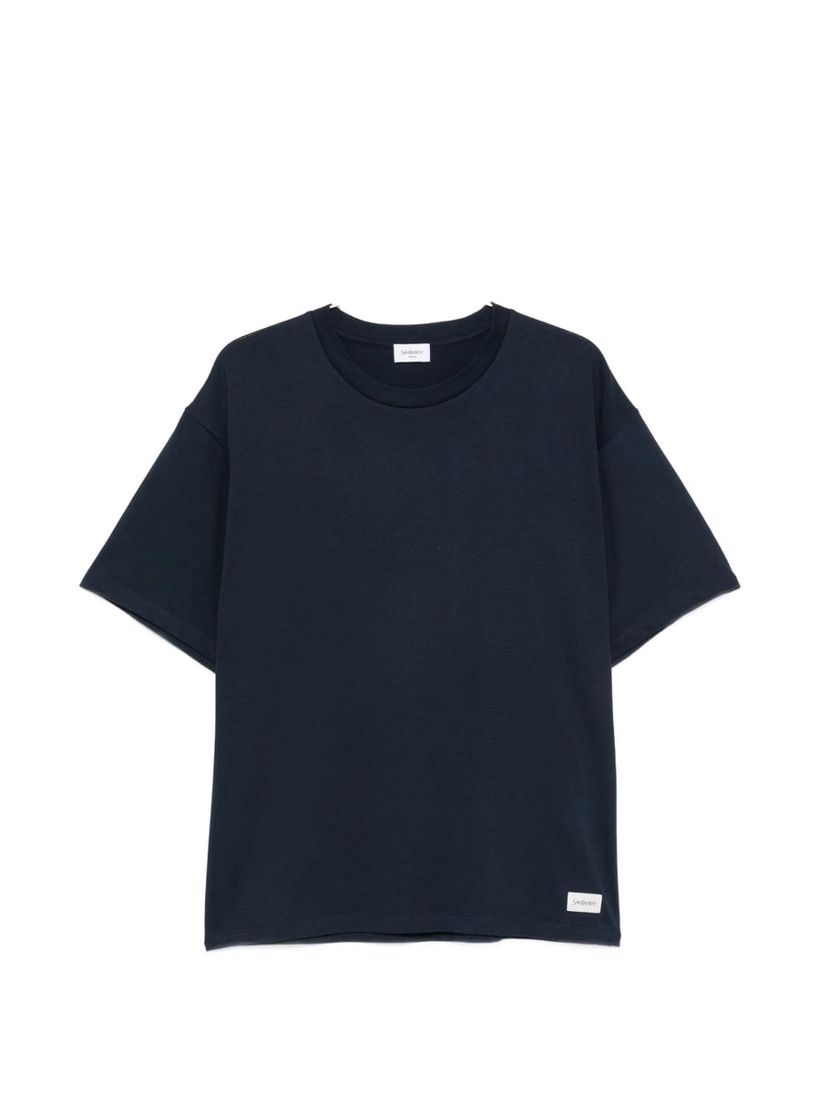 Saint Laurent Saint Laurent Logo-patch T-shirt