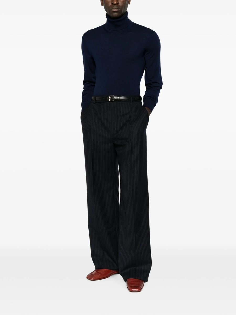 Saint Laurent Saint Laurent Pinstripe-pattern Pleated Trousers, view 2