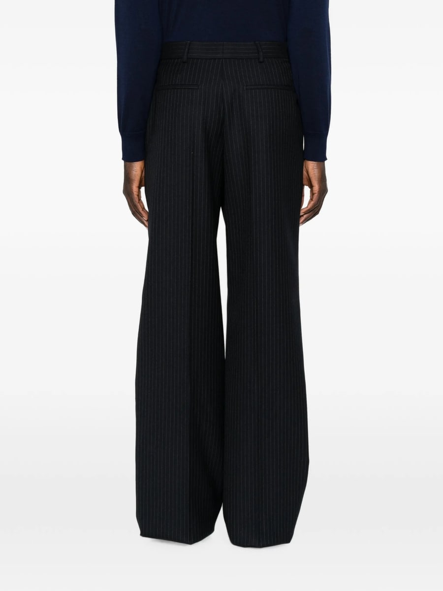 Saint Laurent Saint Laurent Pinstripe-pattern Pleated Trousers, view 5