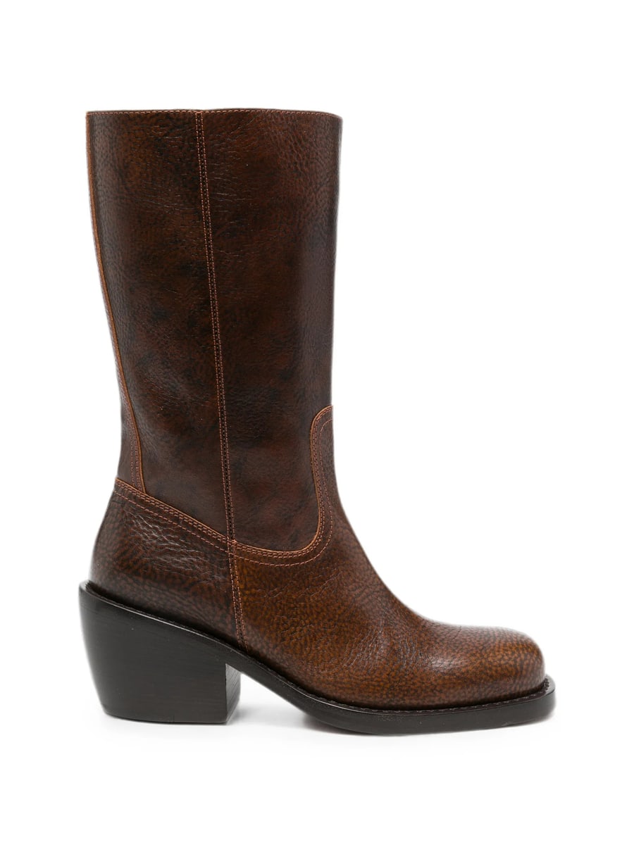 Dries Van Noten Dries Van Noten Grainy Leather Boots