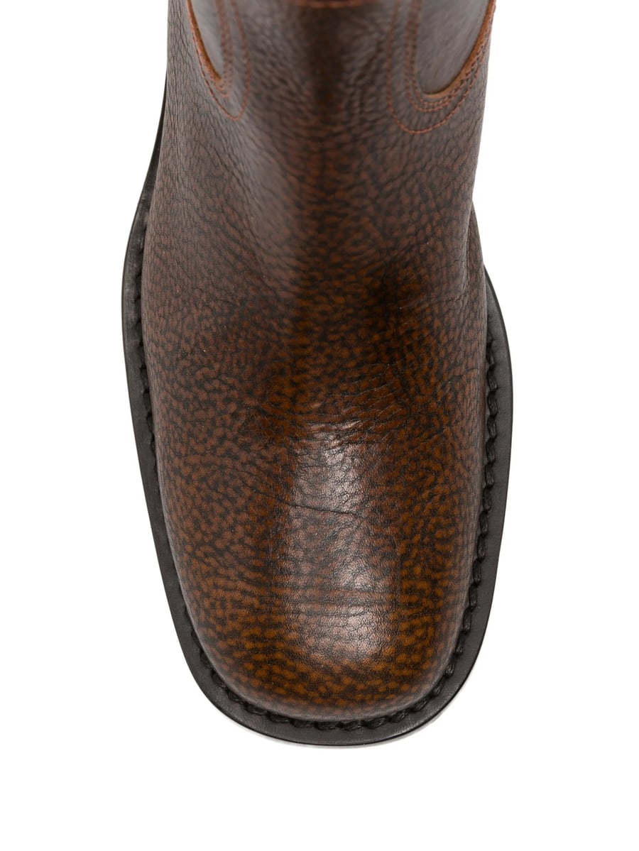 Dries Van Noten Dries Van Noten Grainy Leather Boots, view 4