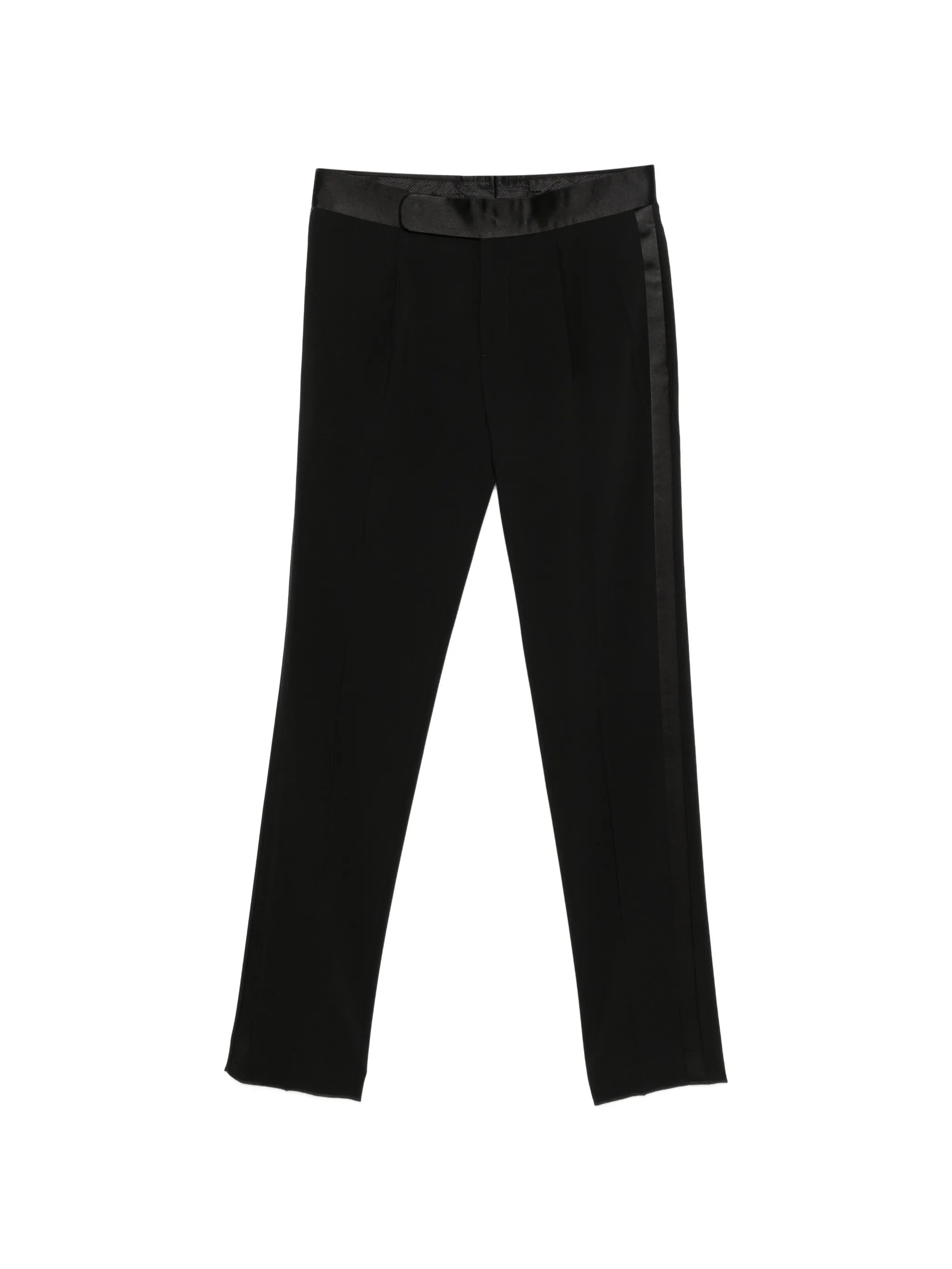 Giorgio Armani Giorgio Armani Satin-trim Pleated Trousers