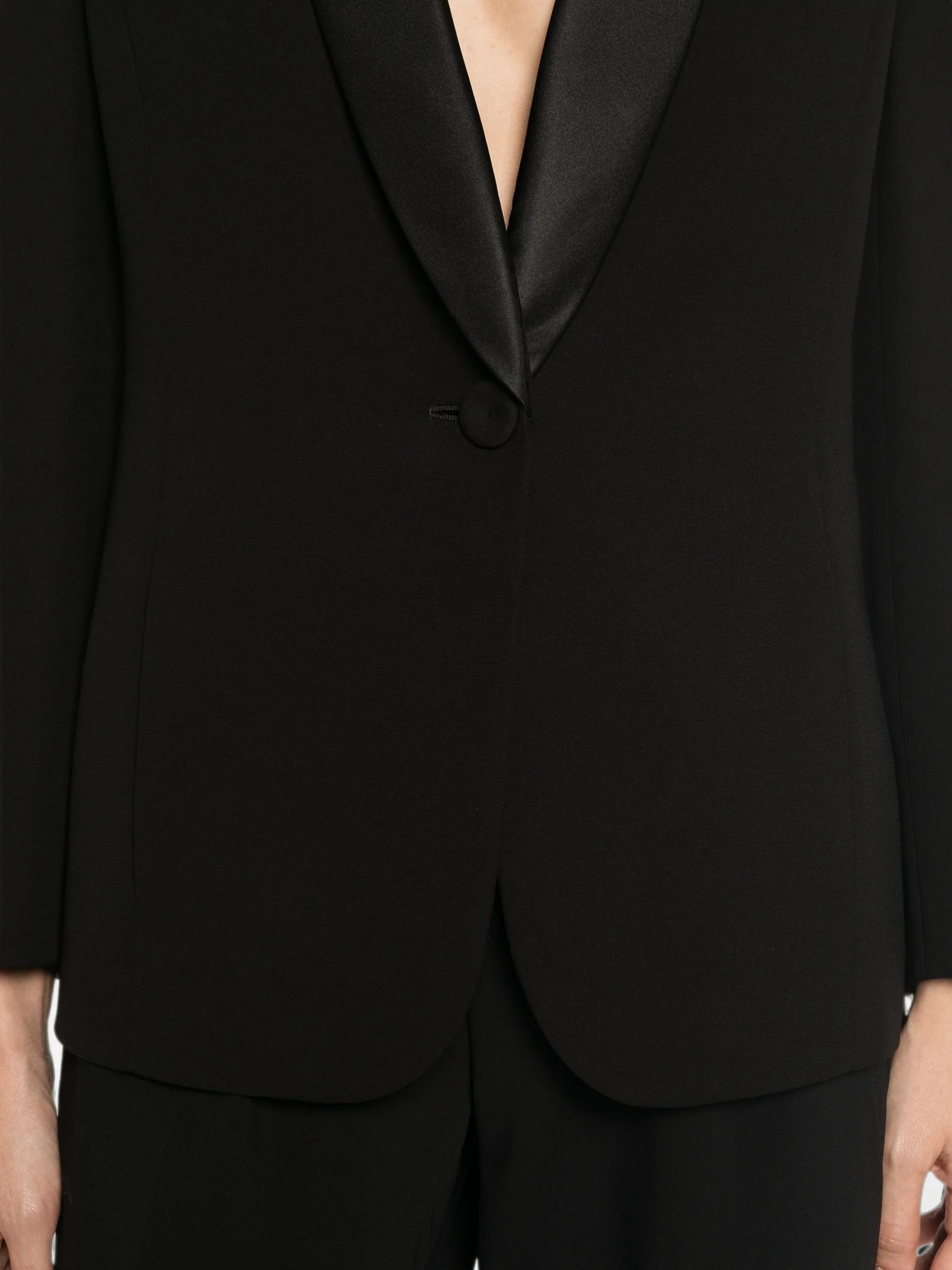 Giorgio Armani Giorgio Armani Satin-lapel Single-breasted Jacket, view 2