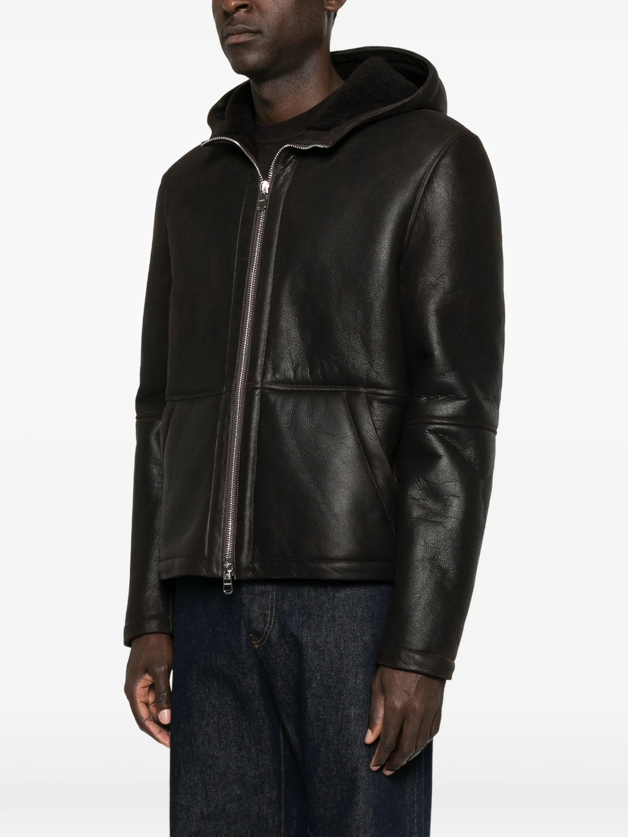 Dondup Dondup Hooded Shearling Jacket, view 2