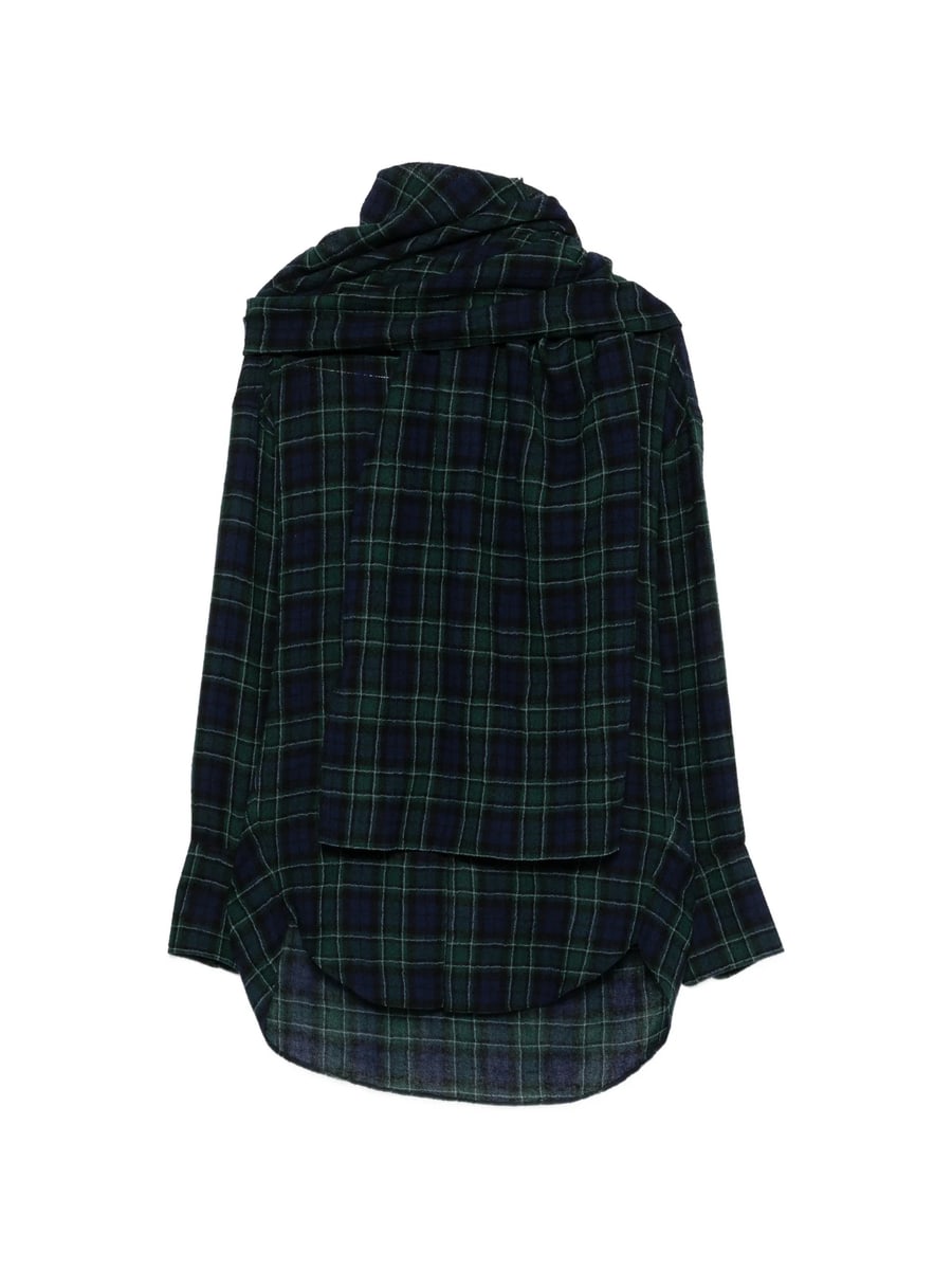 Darkpark Darkpark Check-pattern Ring-detail Shirt