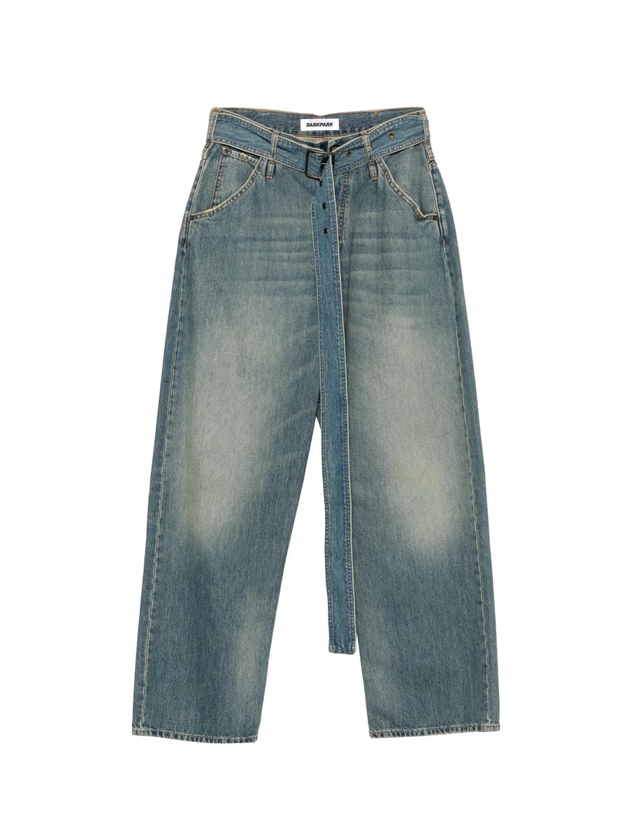 Darkpark Darkpark Belted Wide-leg Jeans