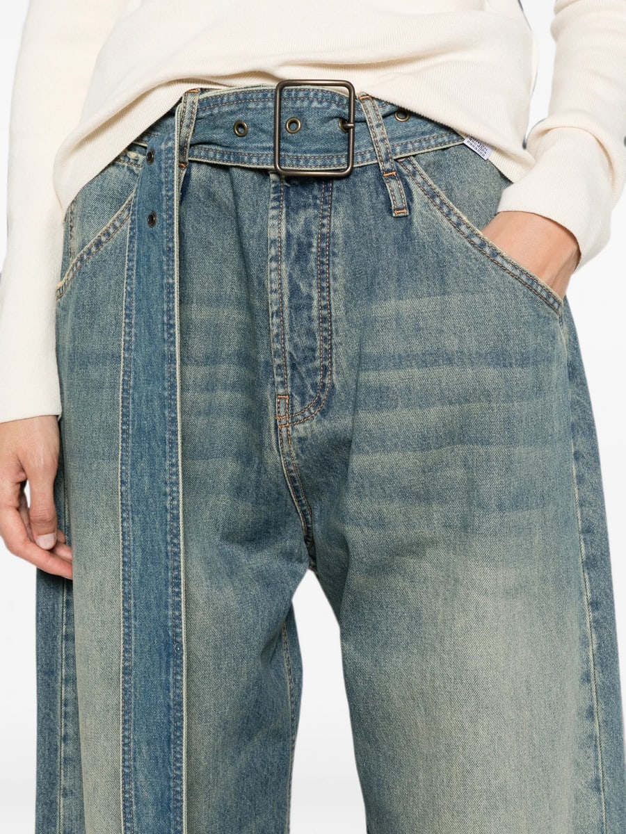 Darkpark Darkpark Belted Wide-leg Jeans, view 3