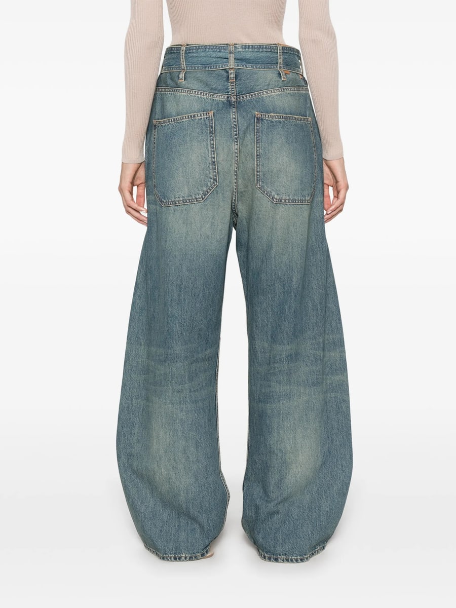 Darkpark Darkpark Belted Wide-leg Jeans, view 5