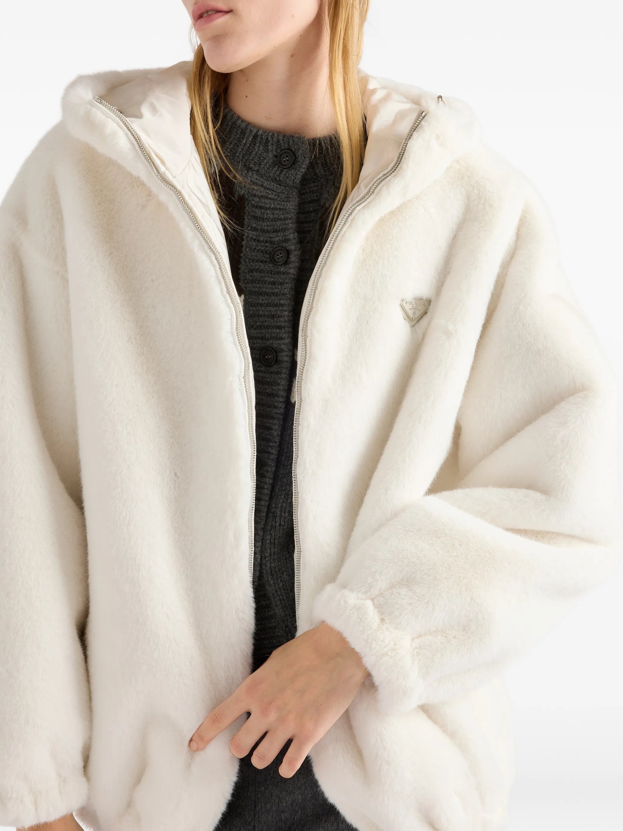 Prada Prada Reversible Hooded Jacket, view 2