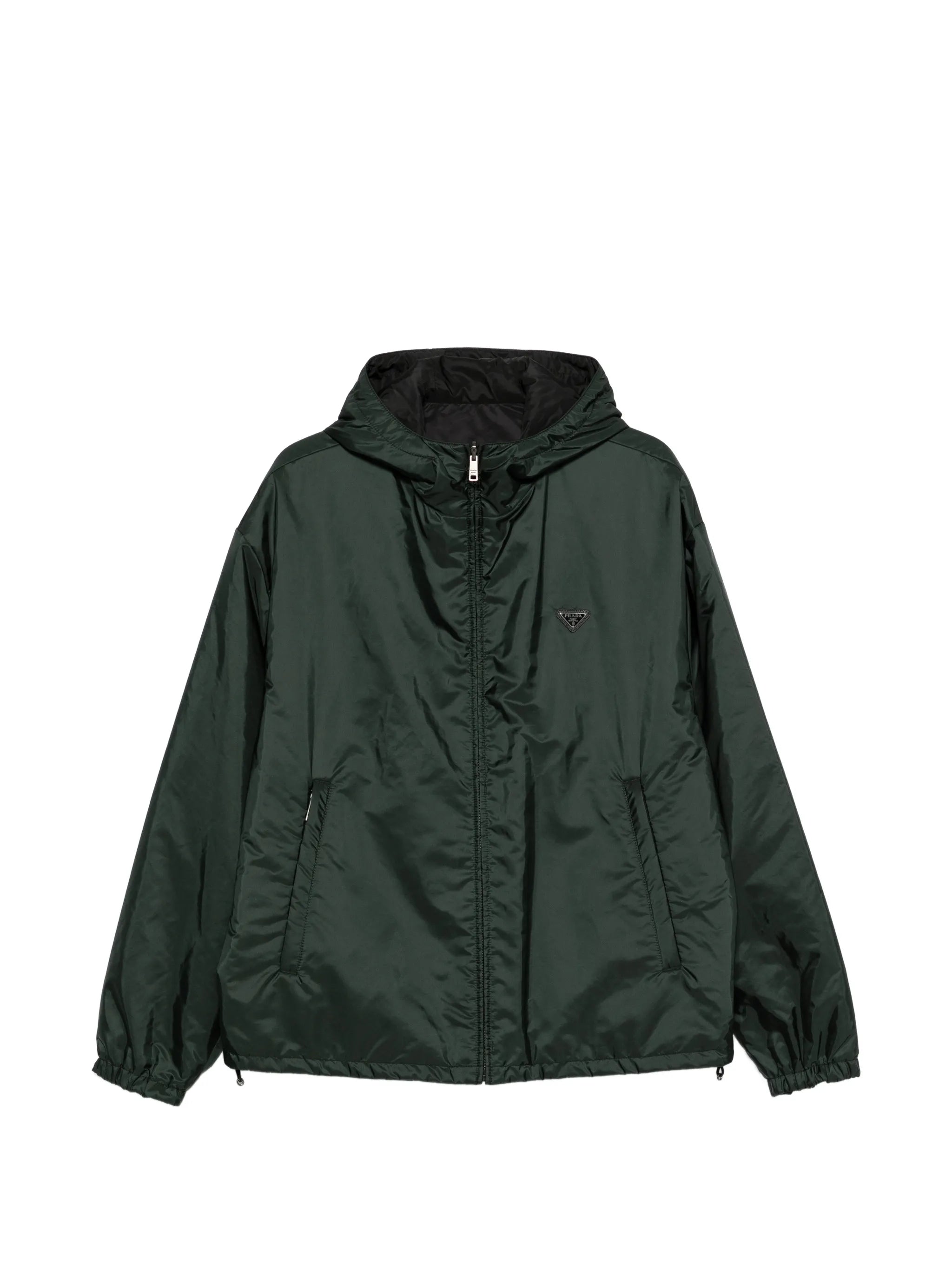 Prada Prada Logo-plaque Hooded Jacket