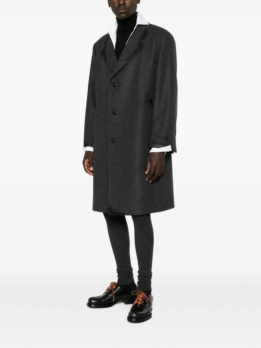 Prada Prada Single-breasted Wool And Cashmere Coat, view 2