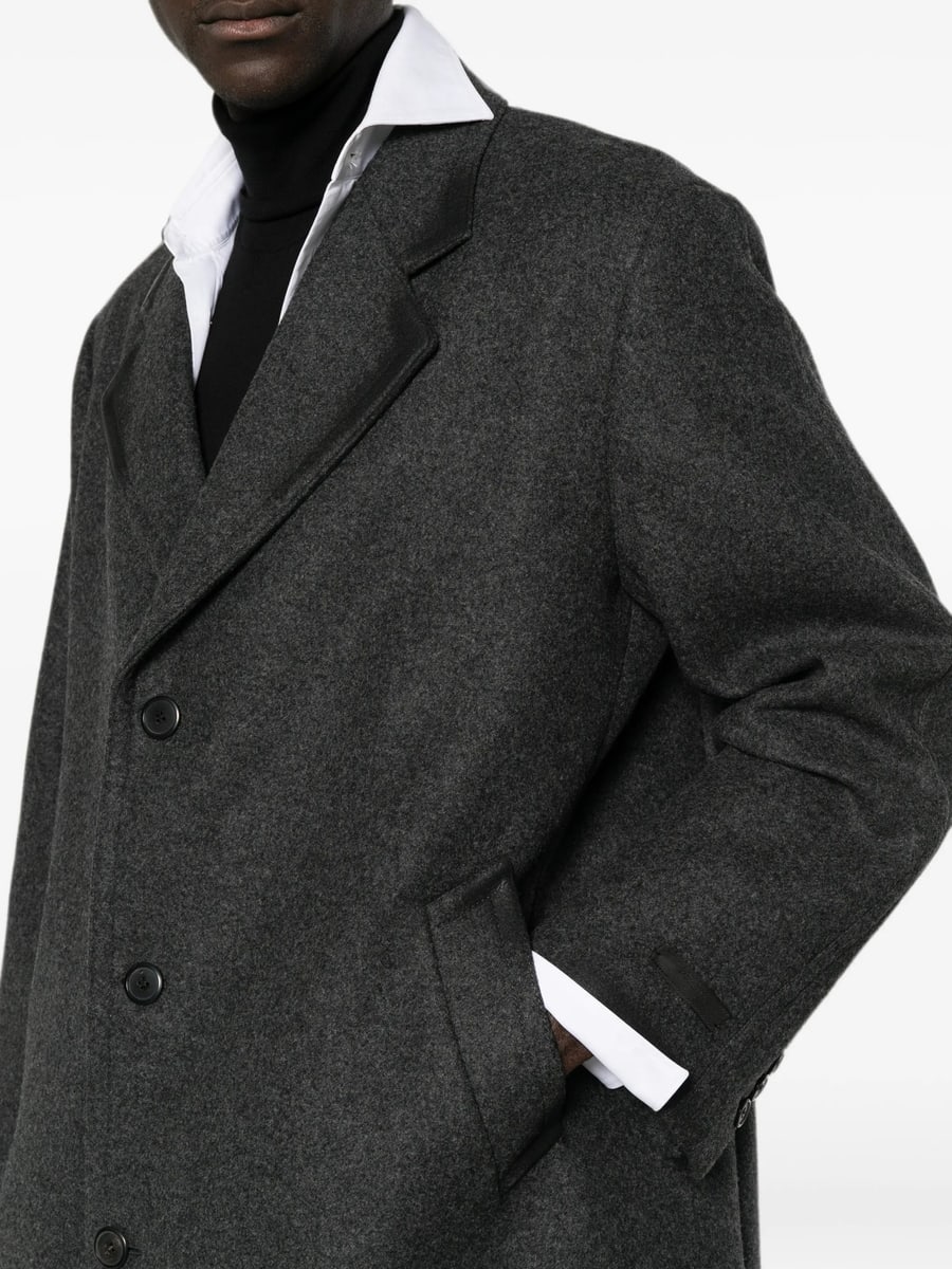 Prada Prada Single-breasted Wool And Cashmere Coat, view 3