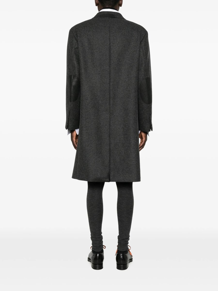 Prada Prada Single-breasted Wool And Cashmere Coat, view 5