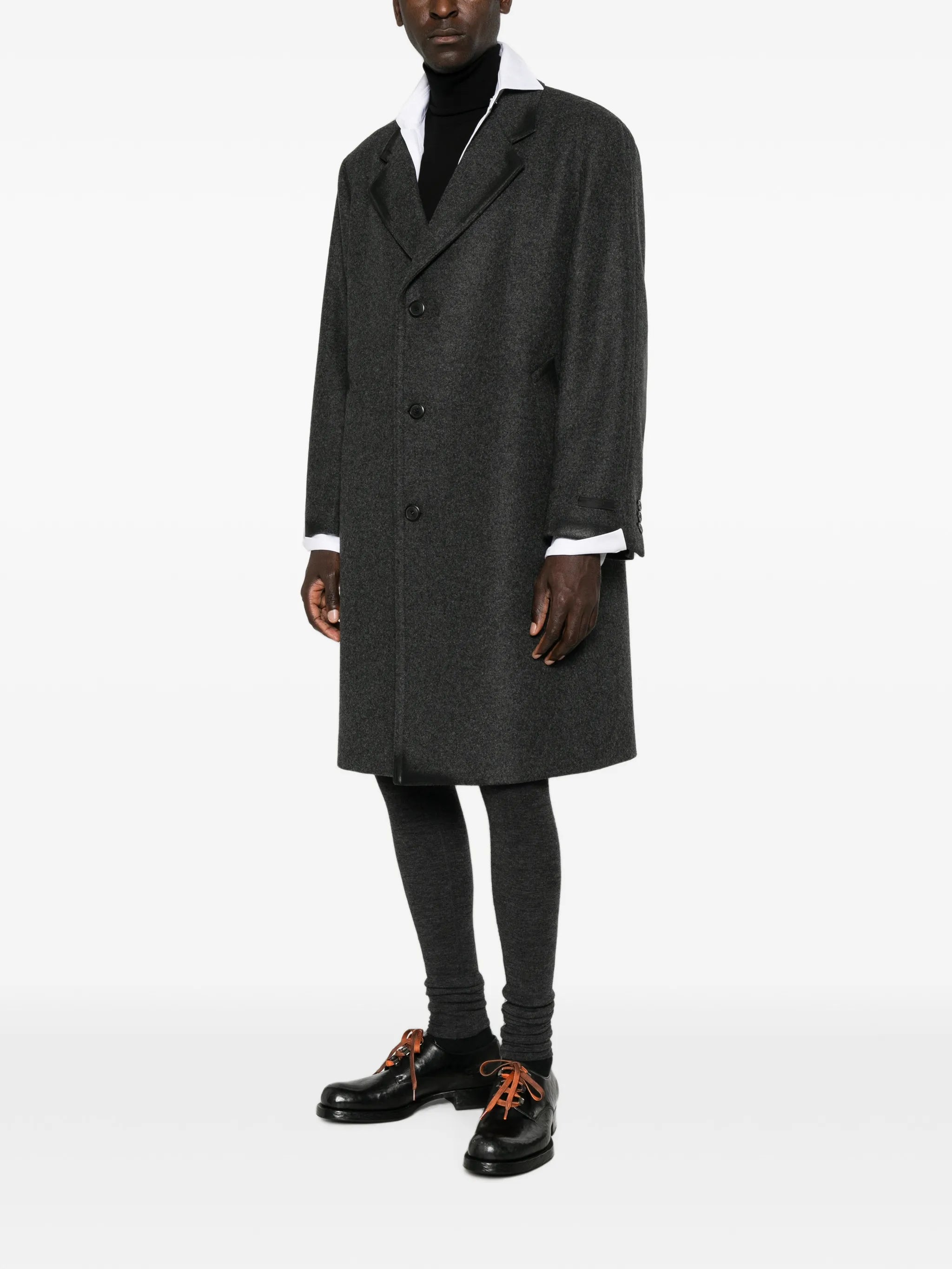 Prada Prada Single-breasted Wool And Cashmere Coat, view 2
