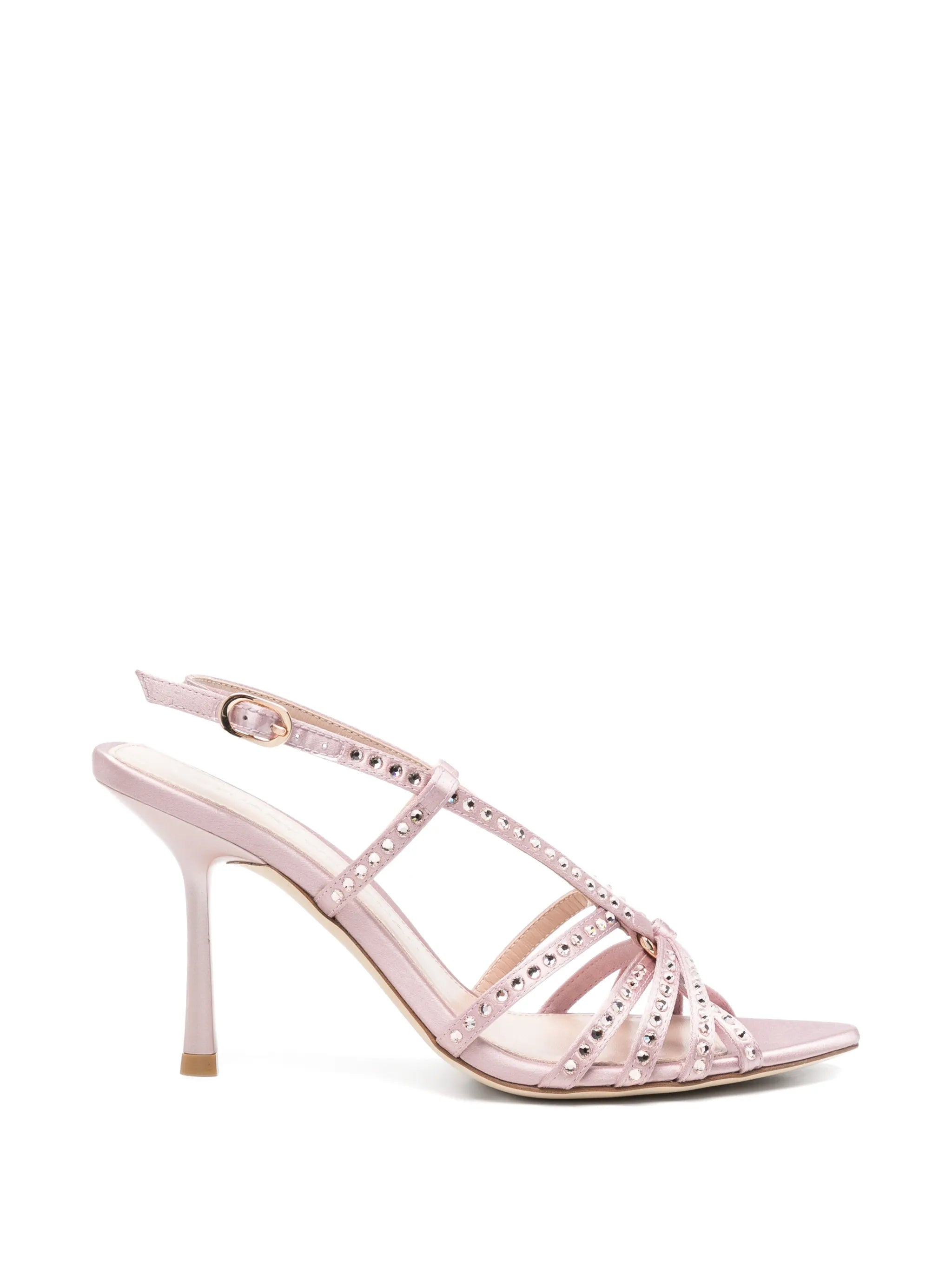 Stuart Weitzman Stuart Weitzman Crystal-embellished Strappy Sandals