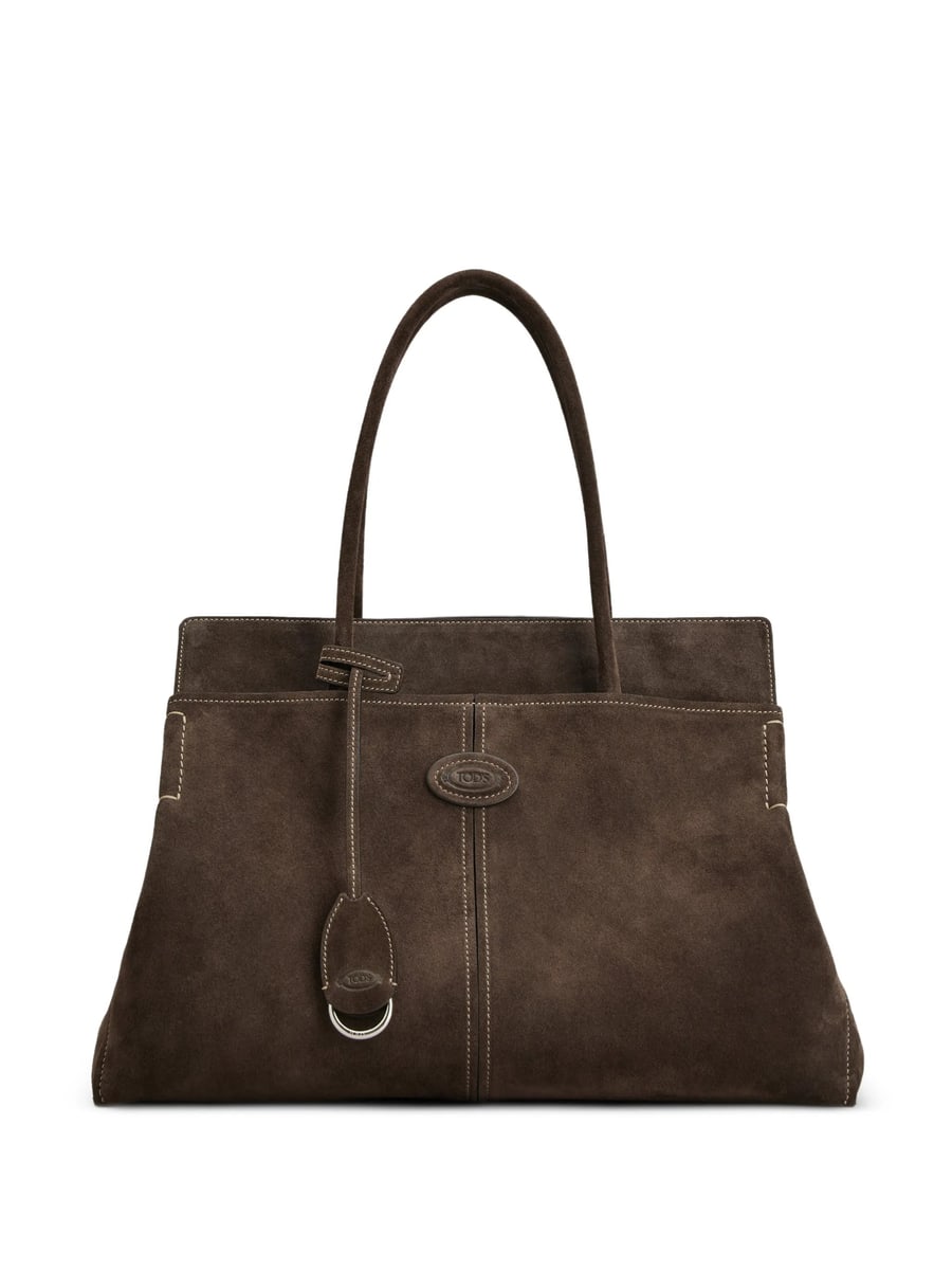 Tod's Tod's Suede Logo-patch Tote Bag