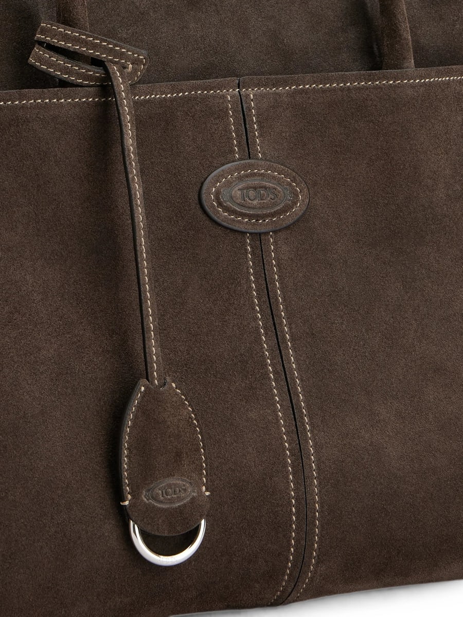 Tod's Tod's Suede Logo-patch Tote Bag, view 2
