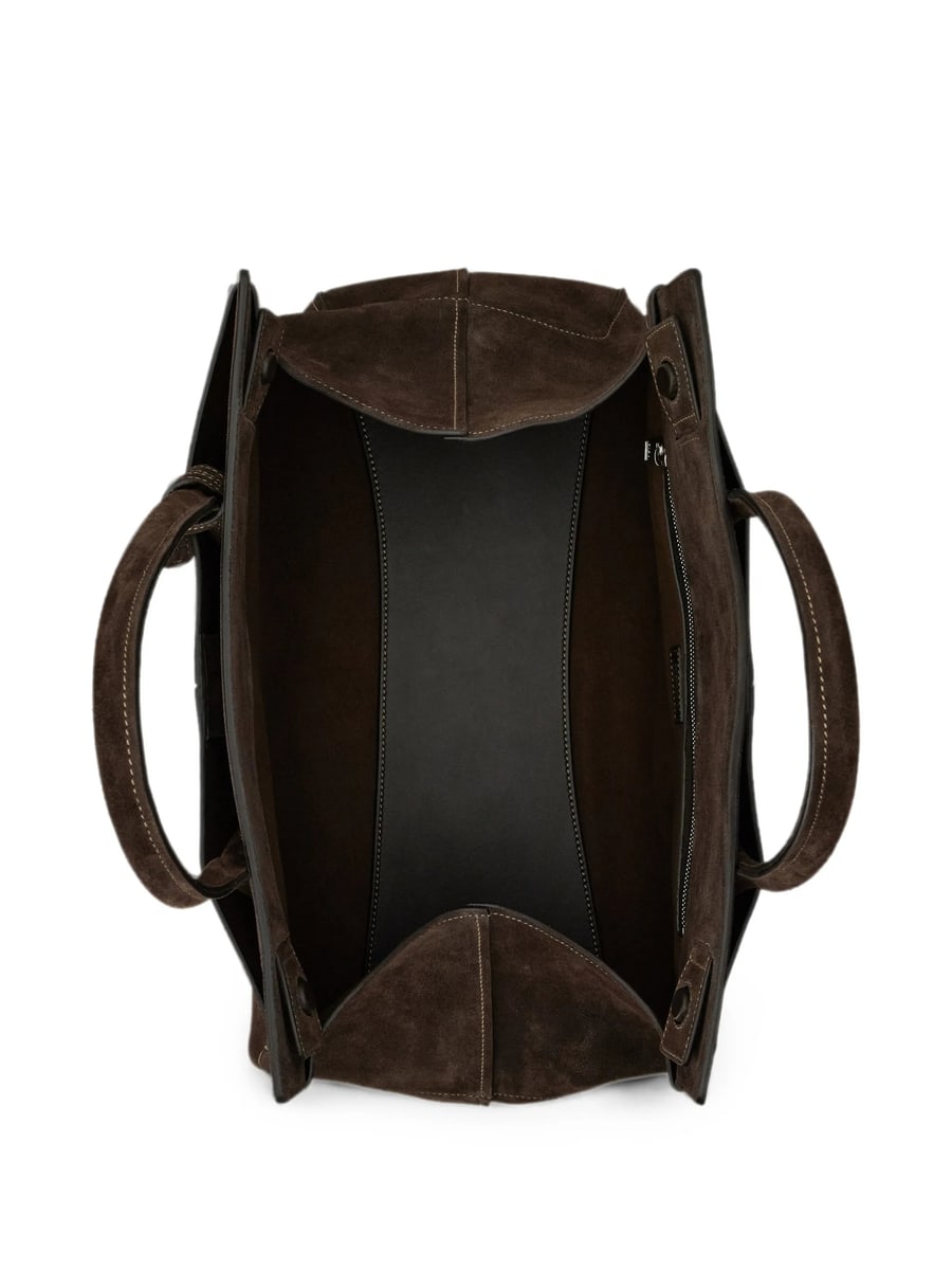 Tod's Tod's Suede Logo-patch Tote Bag, view 3