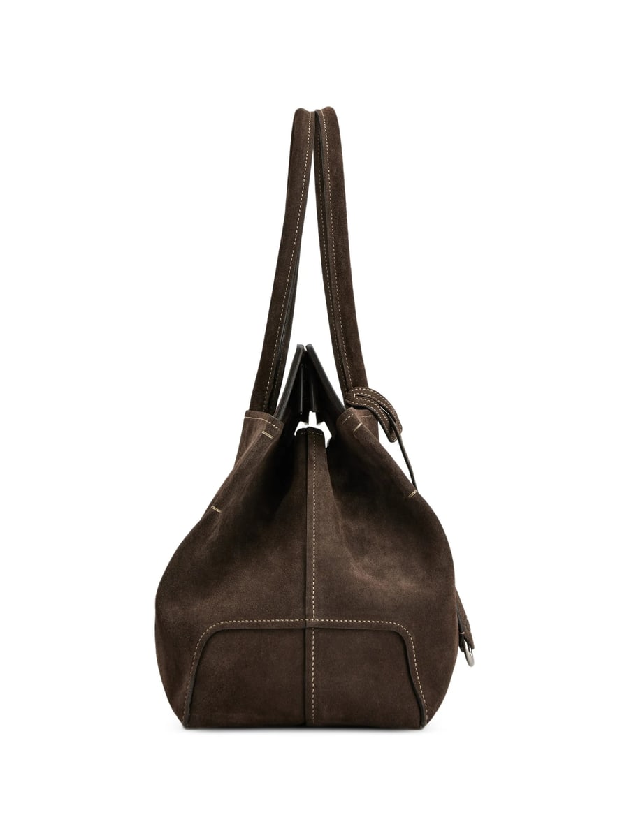 Tod's Tod's Suede Logo-patch Tote Bag, view 6