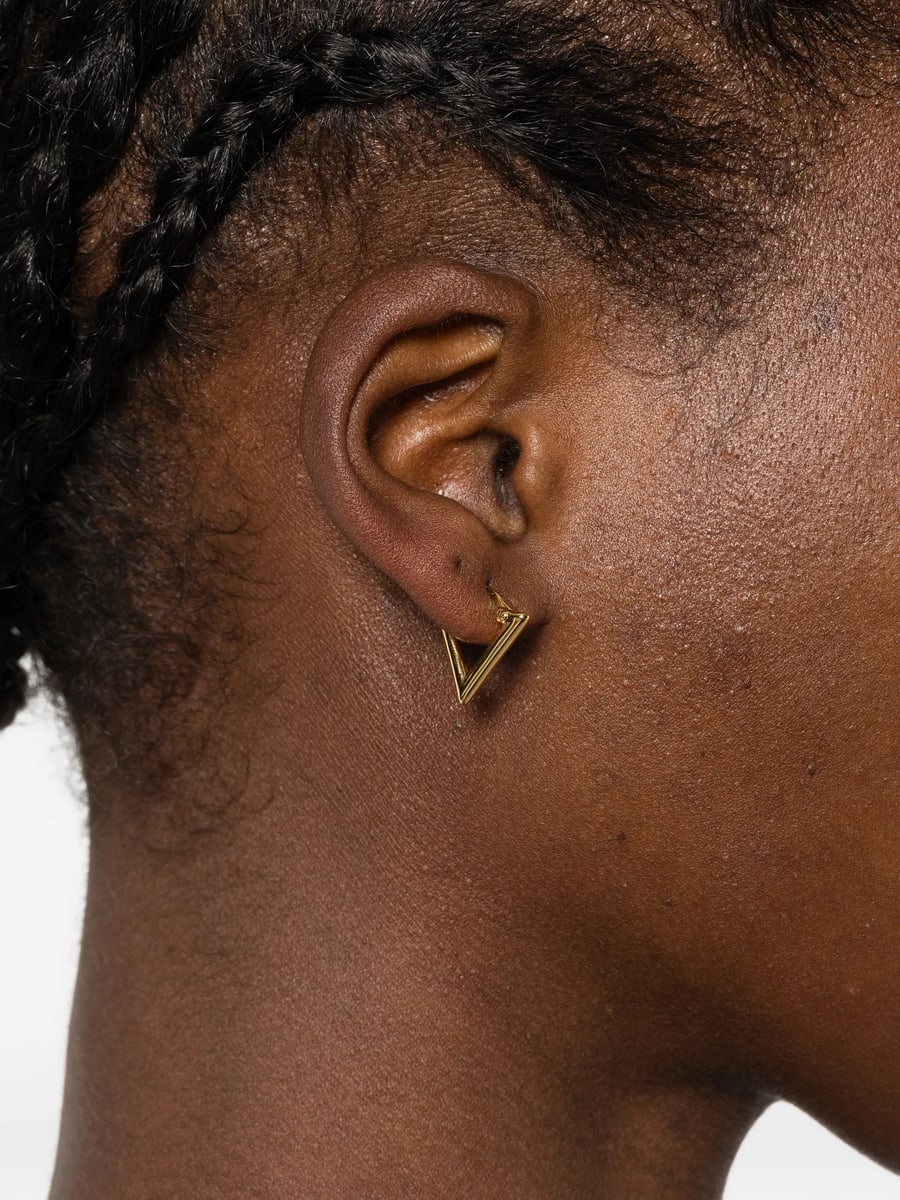Lag World Lag World Mini Lil Triangle Gold Earring, view 2