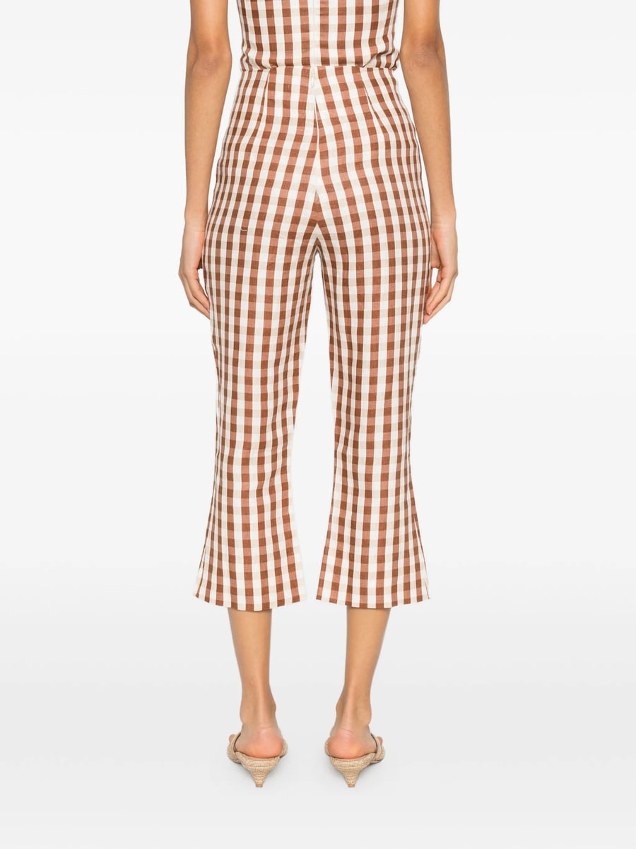 Faithfull The Brand Faithfull The Brand Gingham Pattern Trousers, view 2