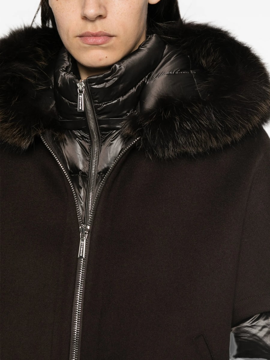 Moorer Moorer Pegaso Fur-trim Jacket, view 5