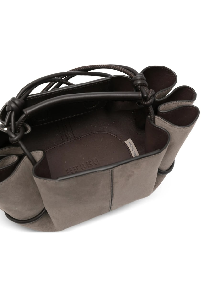 Hereu Hereu Mini Arta Suede Tote Bag, view 5