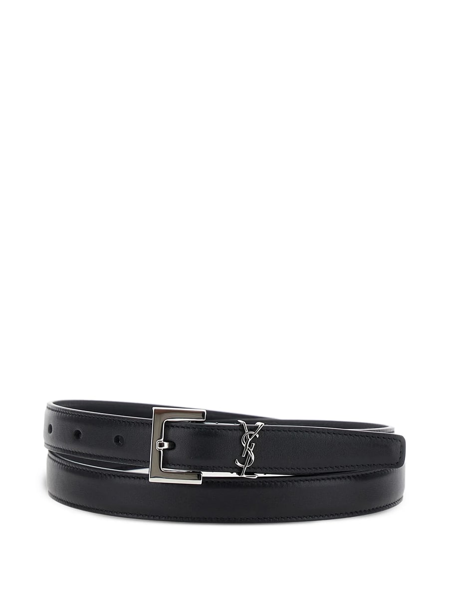 Saint Laurent Saint Laurent Cassandre Leather Belt
