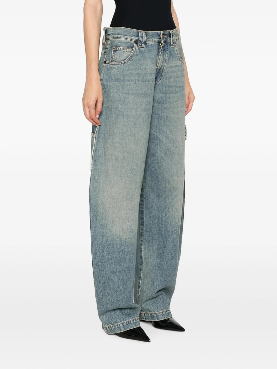 Darkpark Darkpark Faded Hammer-loop Jeans, view 4