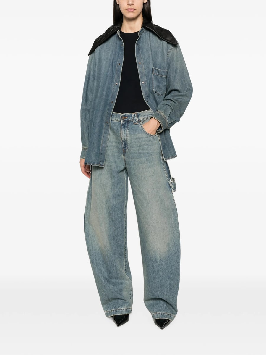 Darkpark Darkpark Faded Hammer-loop Jeans, view 5
