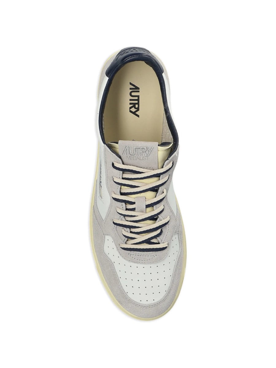 Autry Autry Medalist Suede-panel Sneakers, view 3