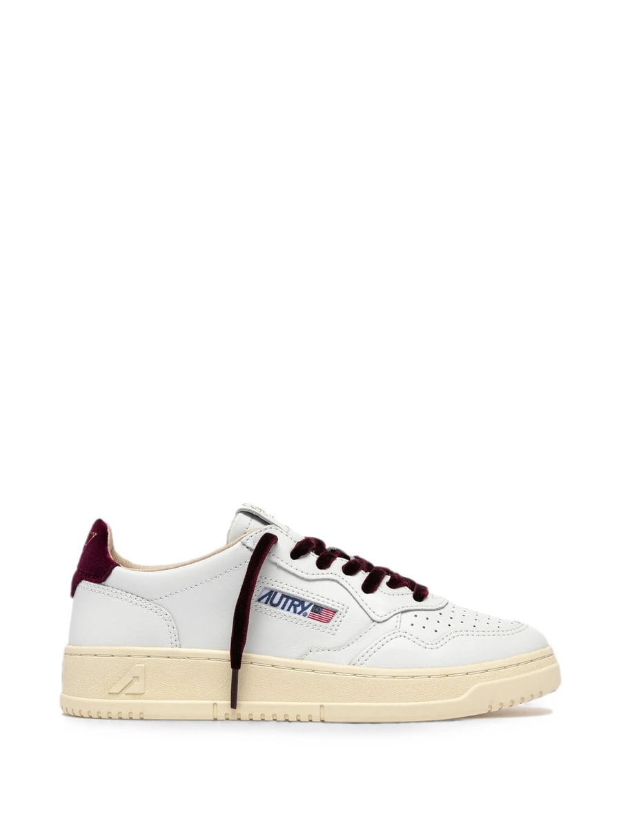 Autry Autry Velvet-trim Leather Sneakers