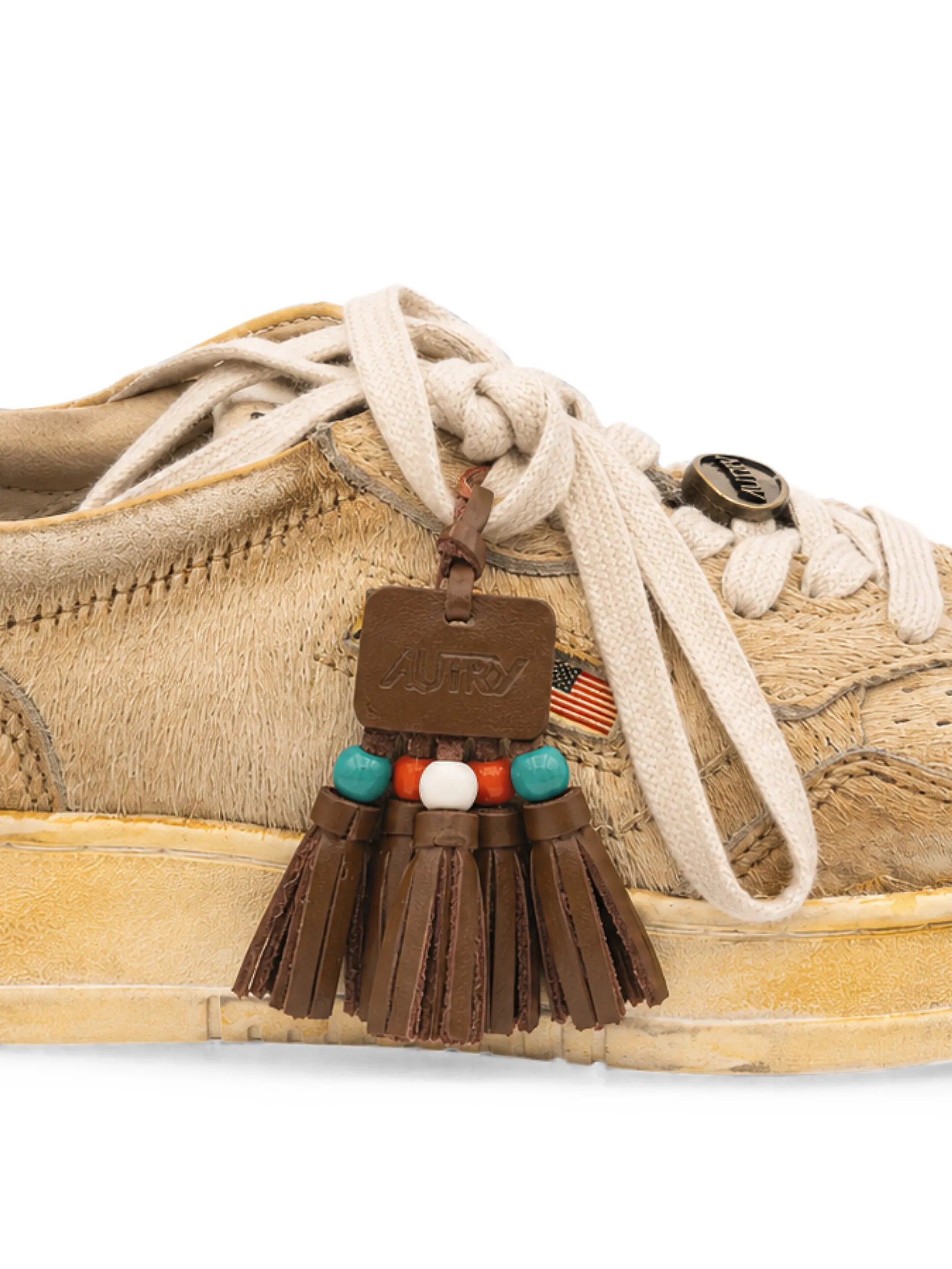 Autry Autry Beaded Tassel Sneakers, view 2