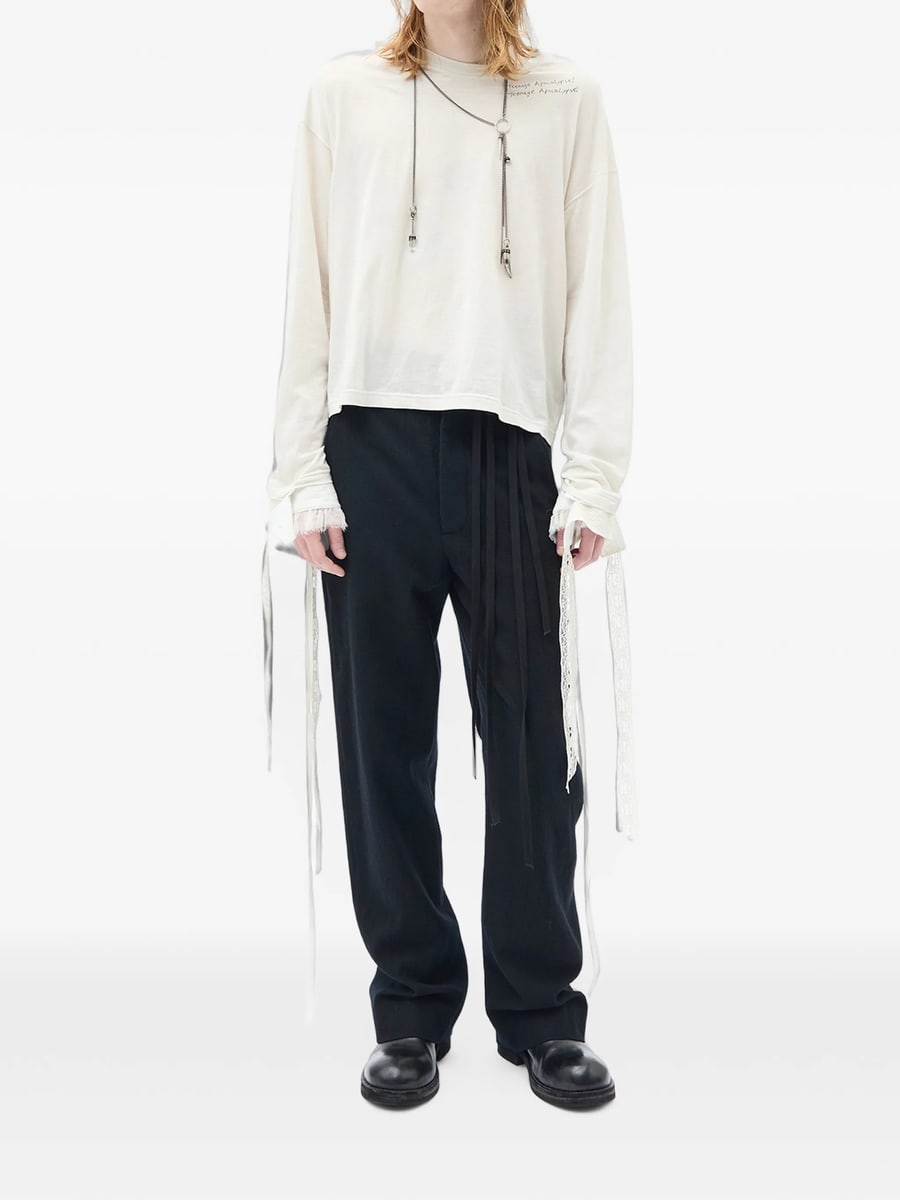 Ann Demeulemeester Ann Demeulemeester Brushed-wool Trousers, view 2
