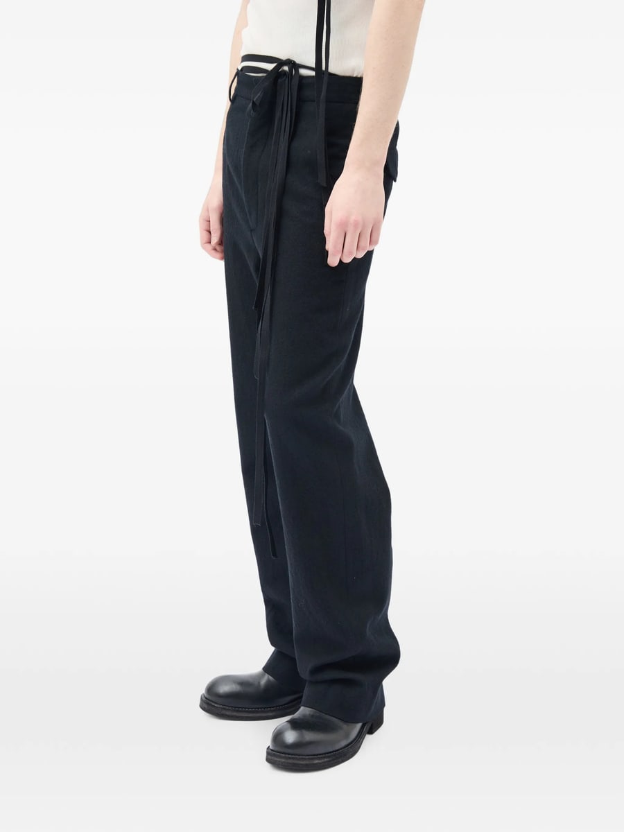 Ann Demeulemeester Ann Demeulemeester Brushed-wool Trousers, view 4