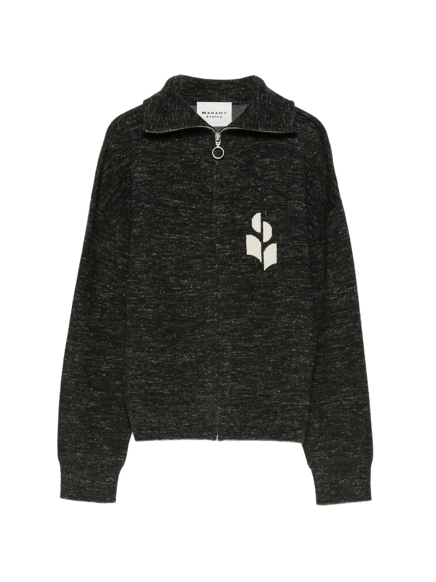 Marant Étoile Marant Étoile Koxy Logo-intarsia Zip-up Sweater
