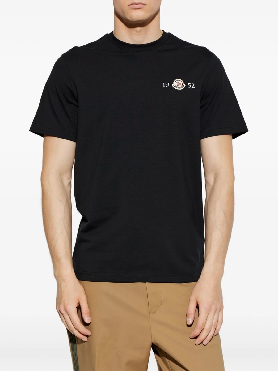 Moncler Moncler Logo-patch T-shirt, view 4