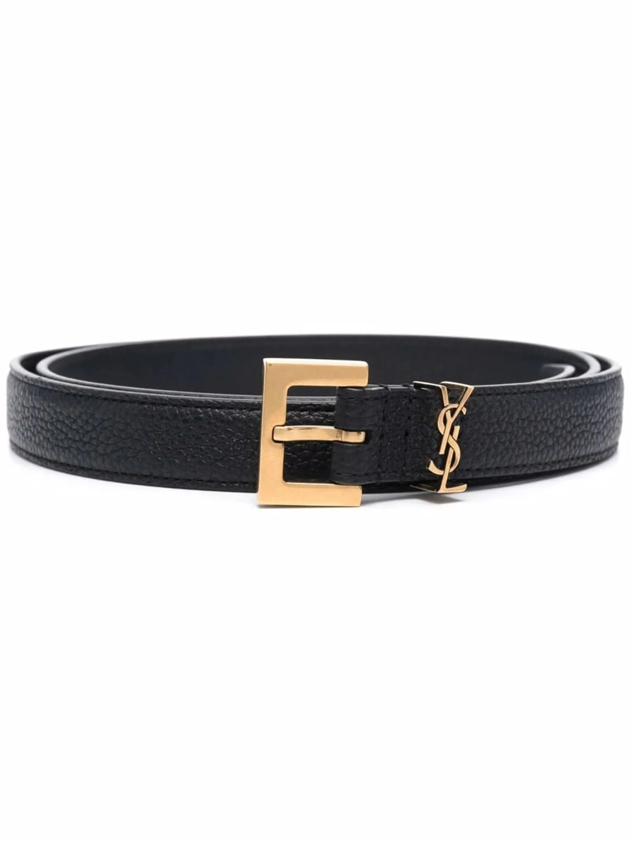 Saint Laurent Saint Laurent Monogram Square-buckle Belt